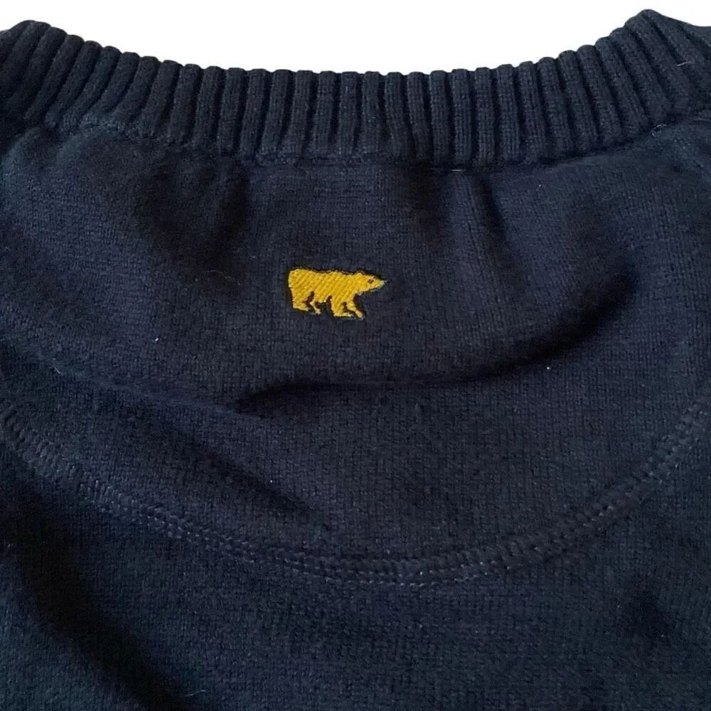 Jack Nicklaus Golf Pullover Sweater XXL Black Yellow Bear Long Sleeve Cotton - Picture 5 of 6